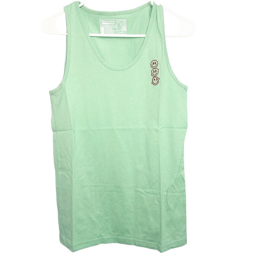 Dutch Bros BRAND NEW IN PACKAGE SMALL+ LARGE+XXL Mint Green Tank Top DB RARE 2X
